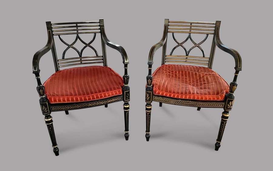 Pair of Chairs in Regency Style