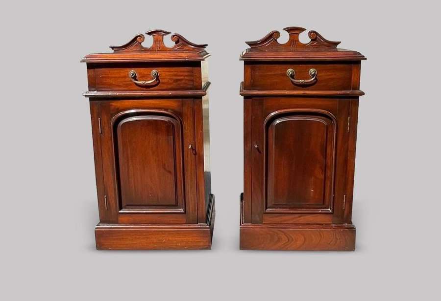 Pair of Mahogany Bedside Cabinets