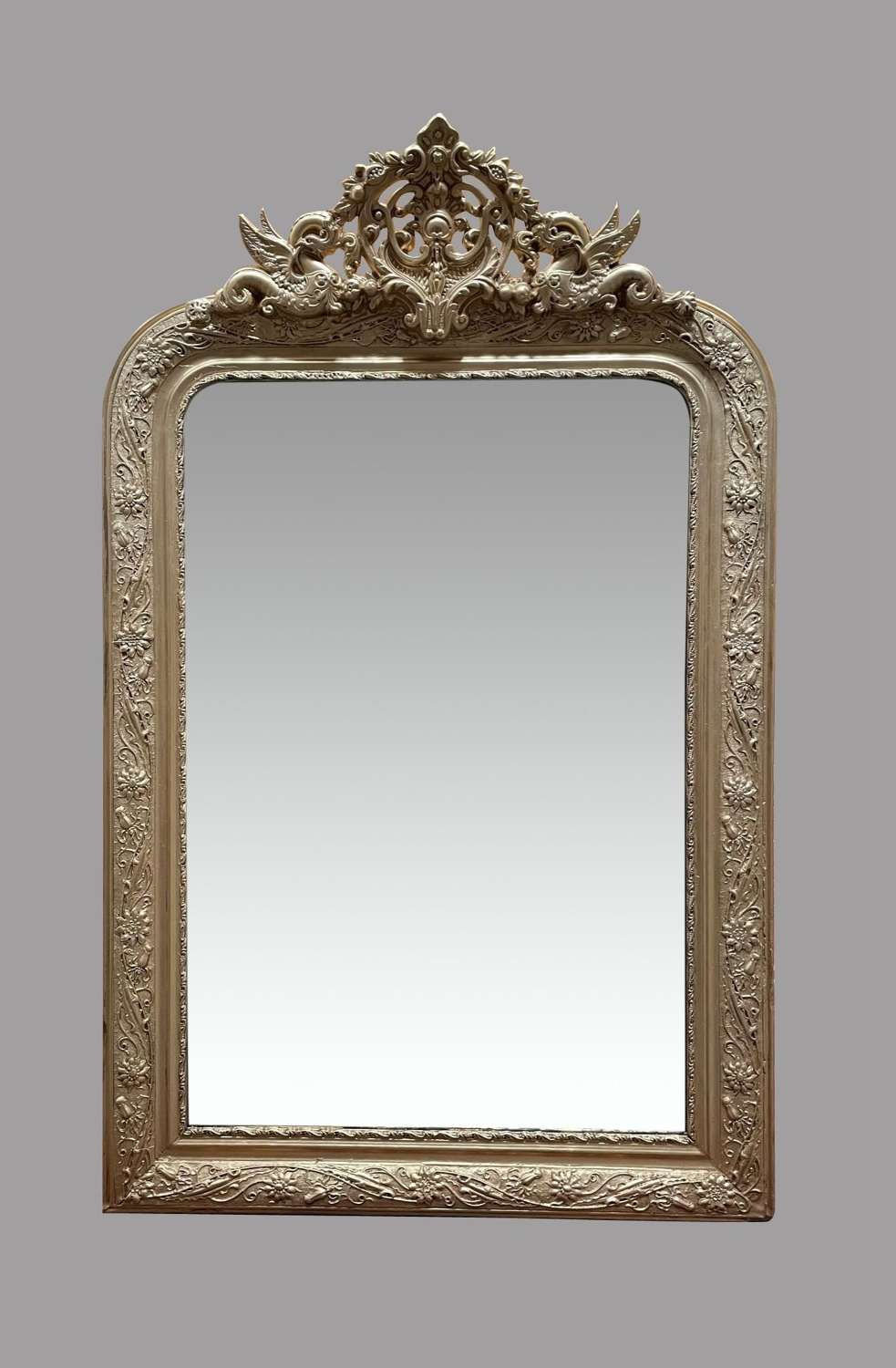 19th Century French Wall Overmantel Mirror