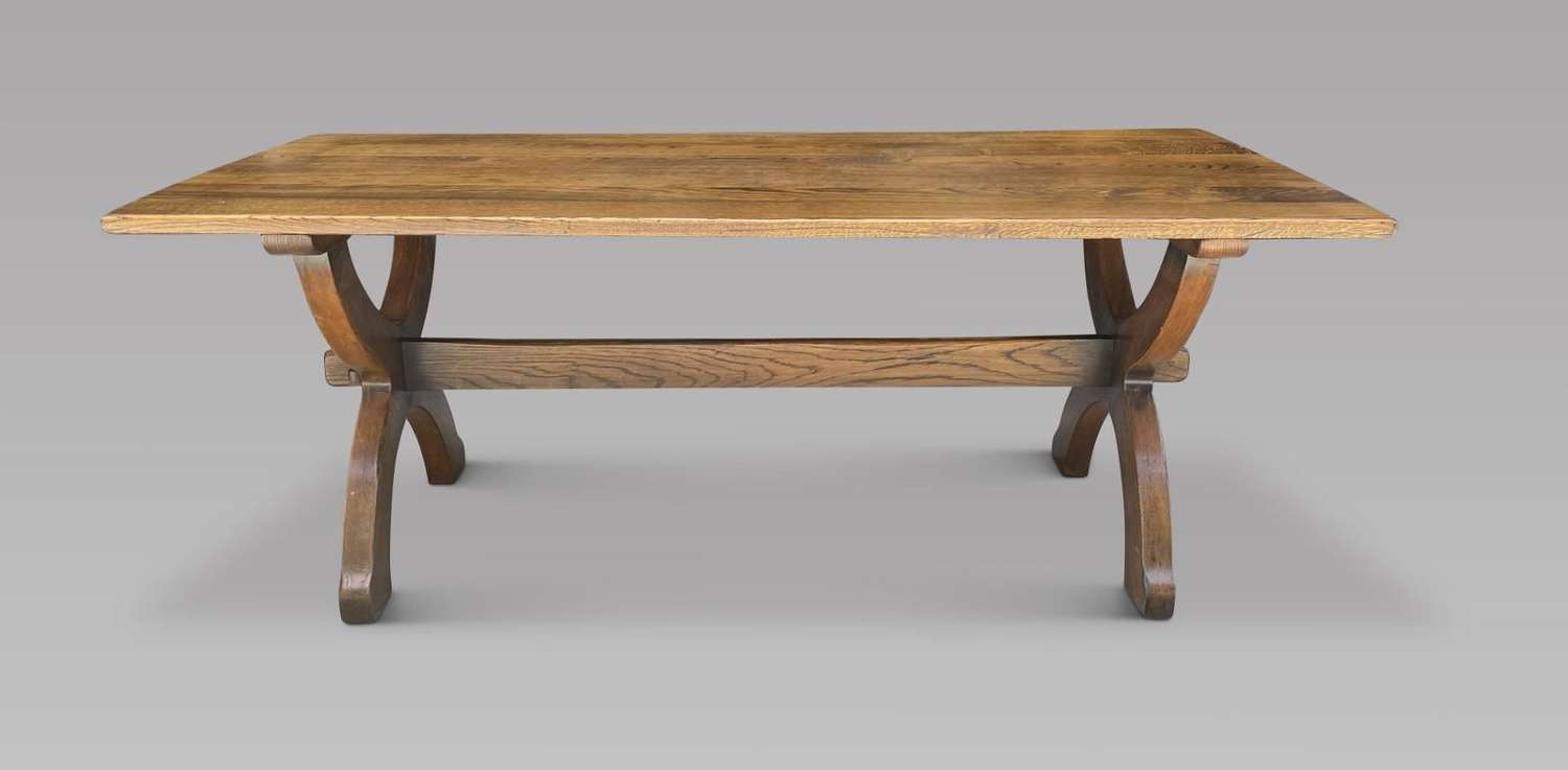 Good Sized Oak Refectory / Farmhouse Table