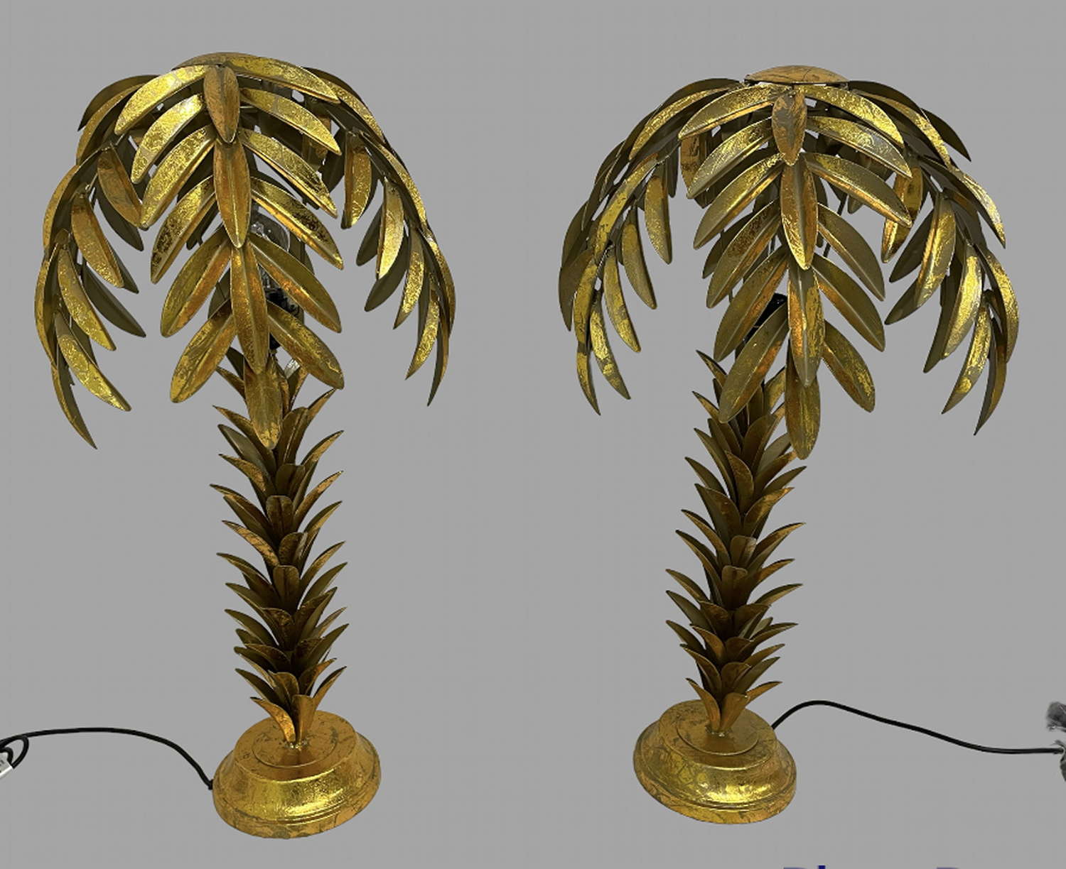 A Pair of Palm Tree Lamps