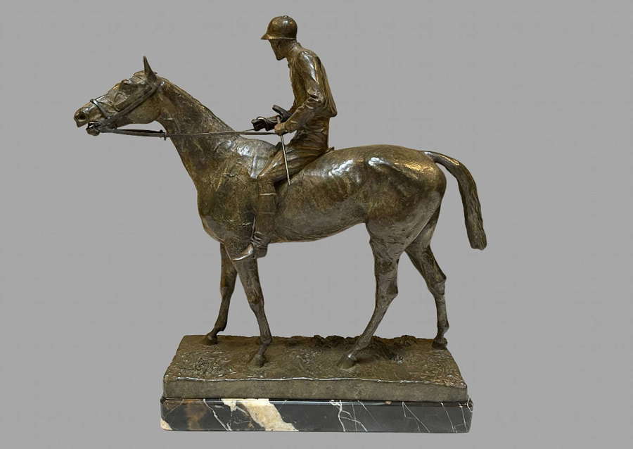 Adrian Jones - A Patinated Bronze Figure of Fred Archer on Ormonde