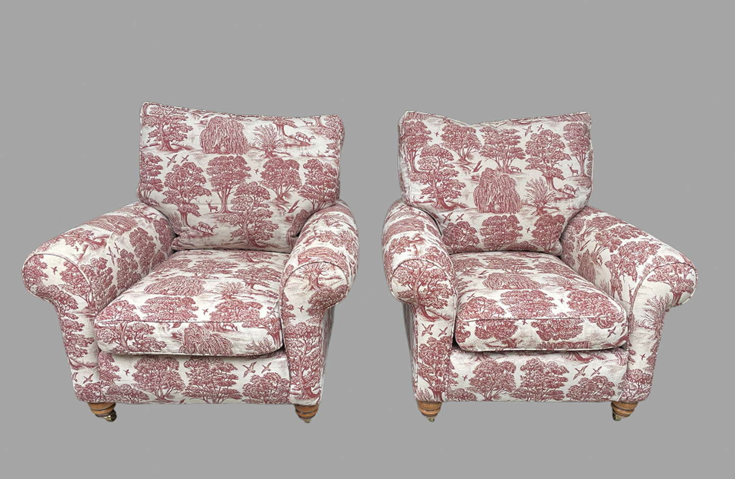 A Fabulous Pair of Lewis and Wood Material Armchairs