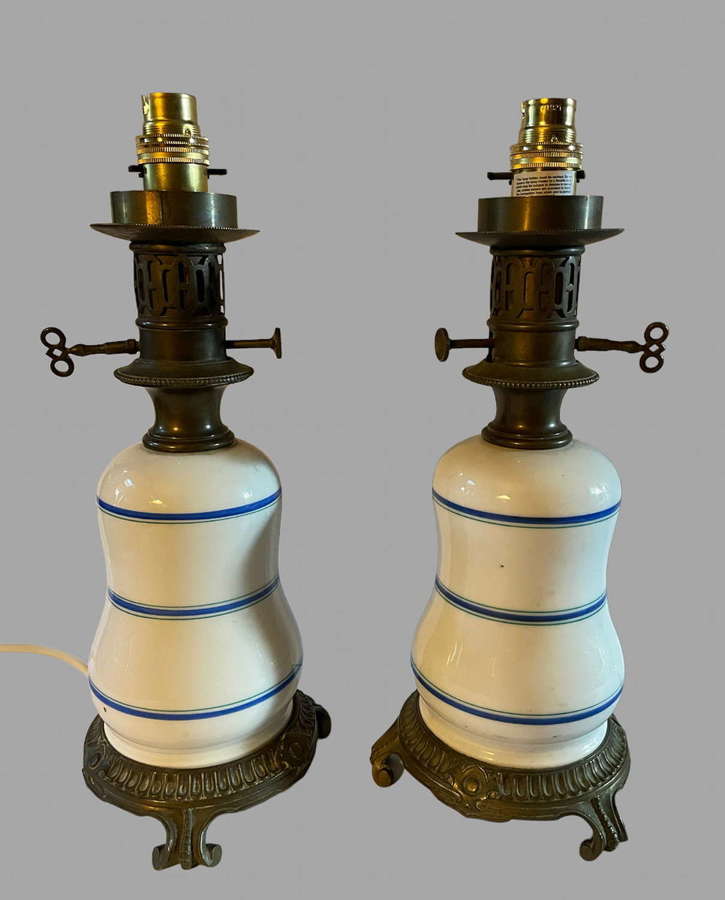 A Pair of c1900 China Lamps