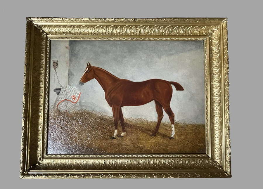 Collender Goldsmith - Oil on Canvas - Racehorse 19thc