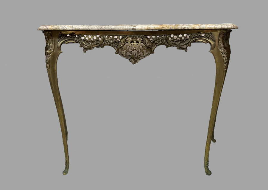 An Attractive French Marble Topped Console Table