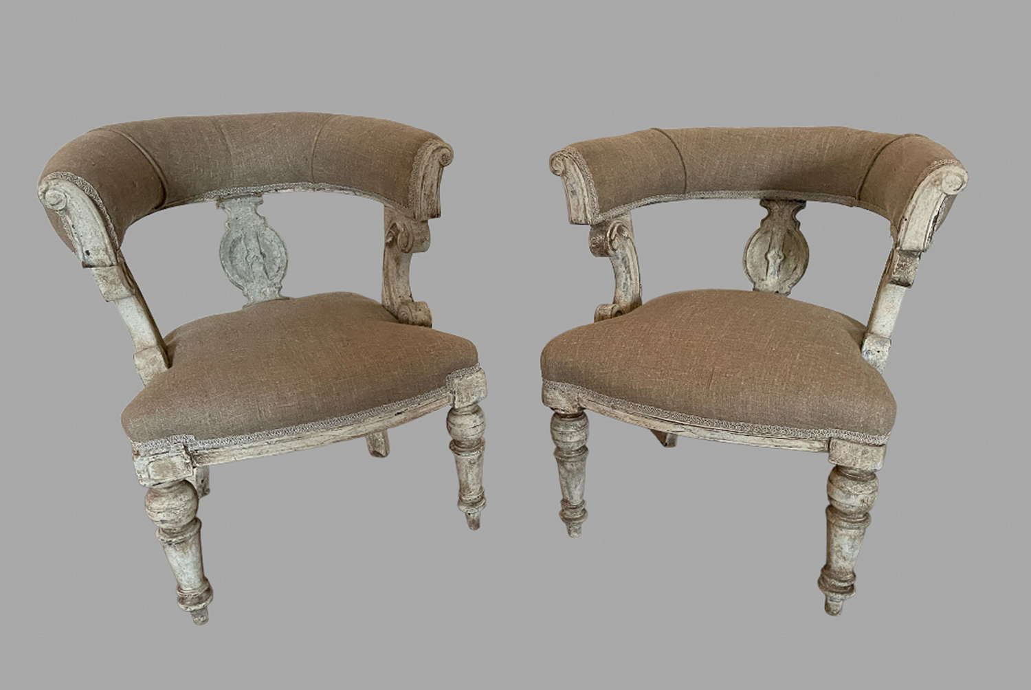 A Pair of 19thc Cock Fighting Chairs