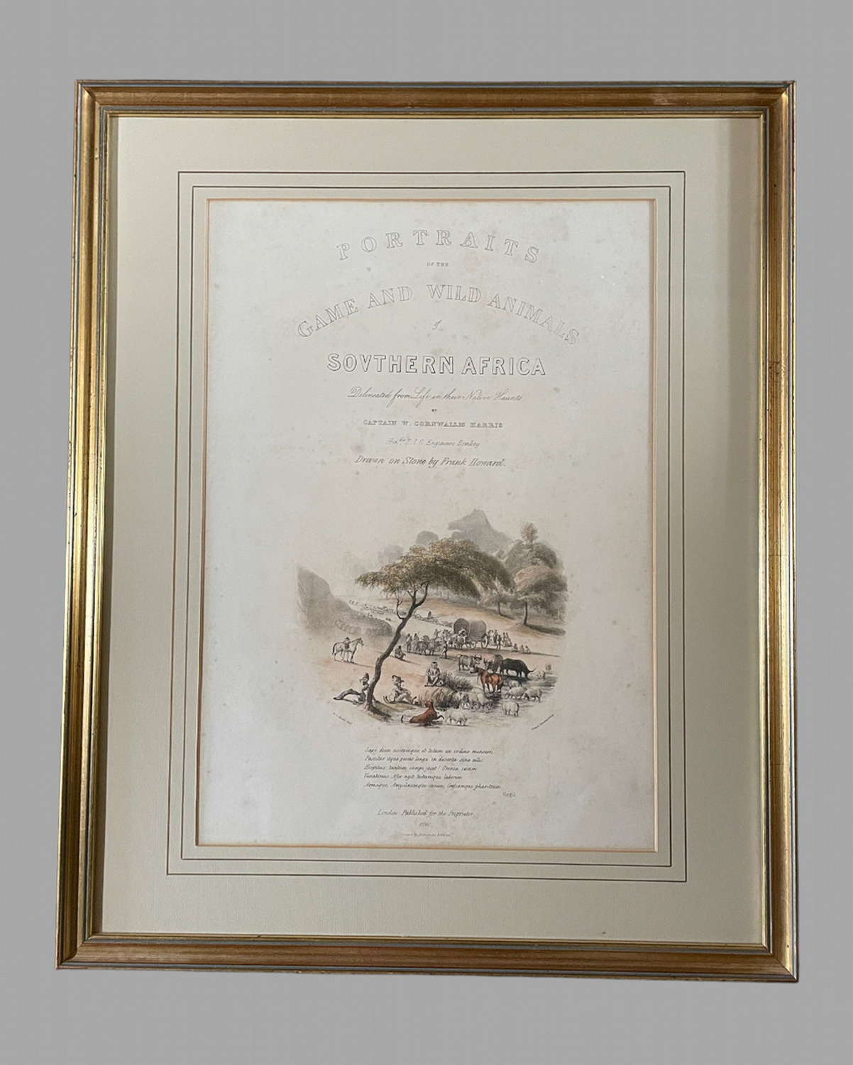 A Rare Set of 24 Framed Lithographs of Game and Wild Animals