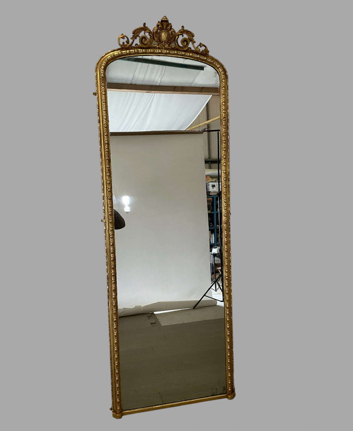 A Large Gilt Mirror