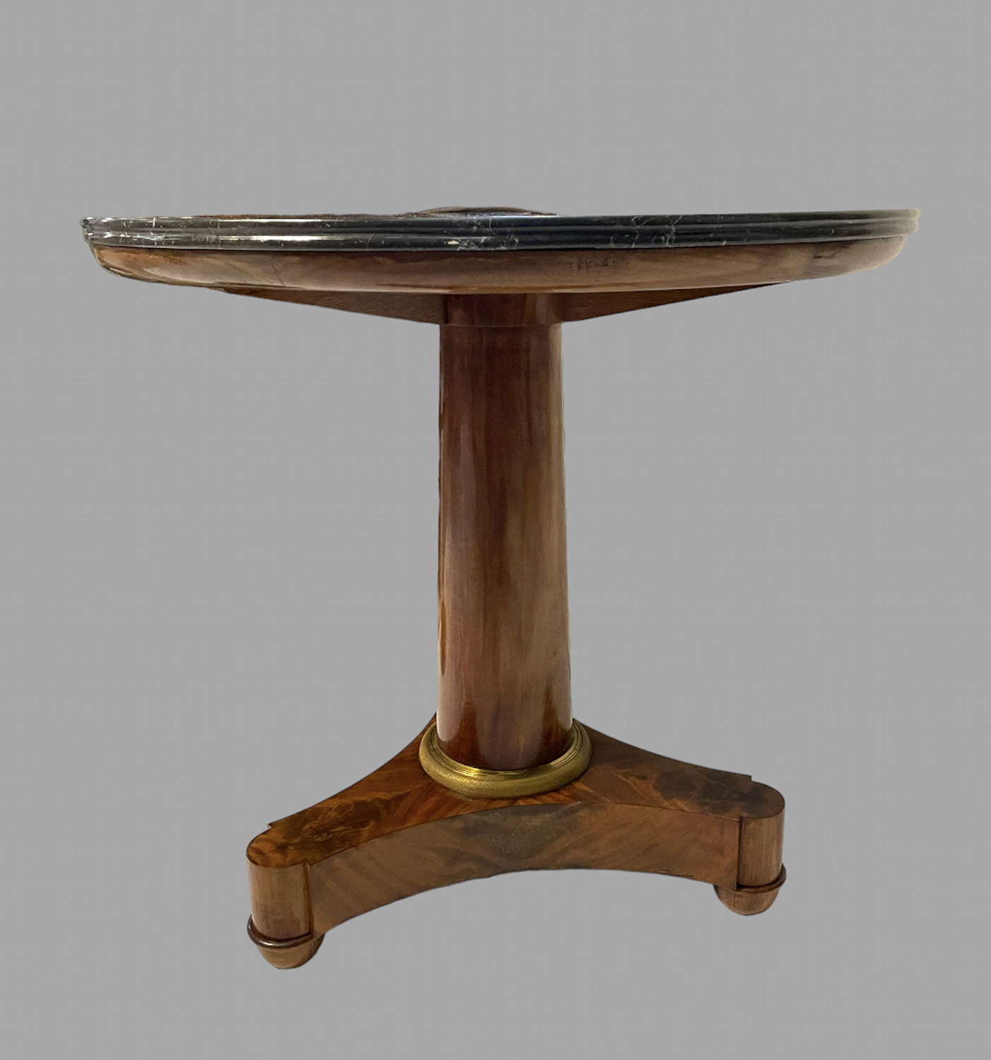 An Attractive Mahogany Marble Topped Table