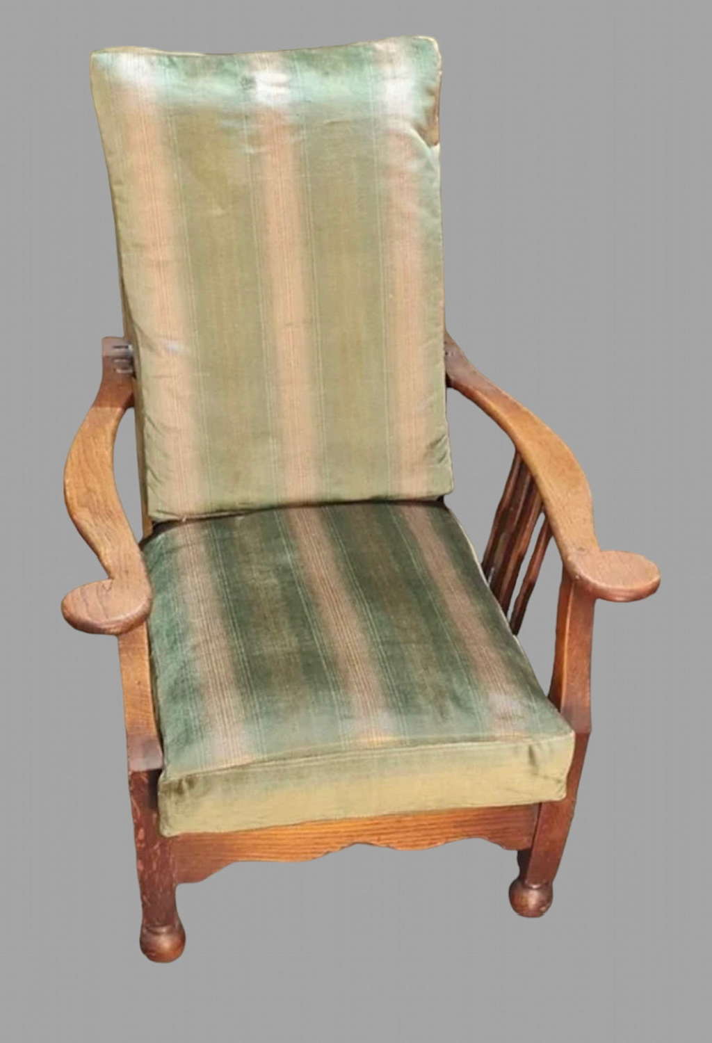 C1900 Folding Oak Arts and Crafts Chair