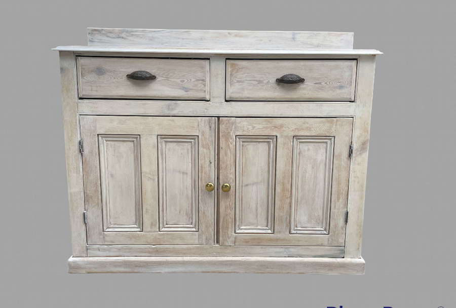 A Lovely Rustic Stripped and Limed Dresser Base