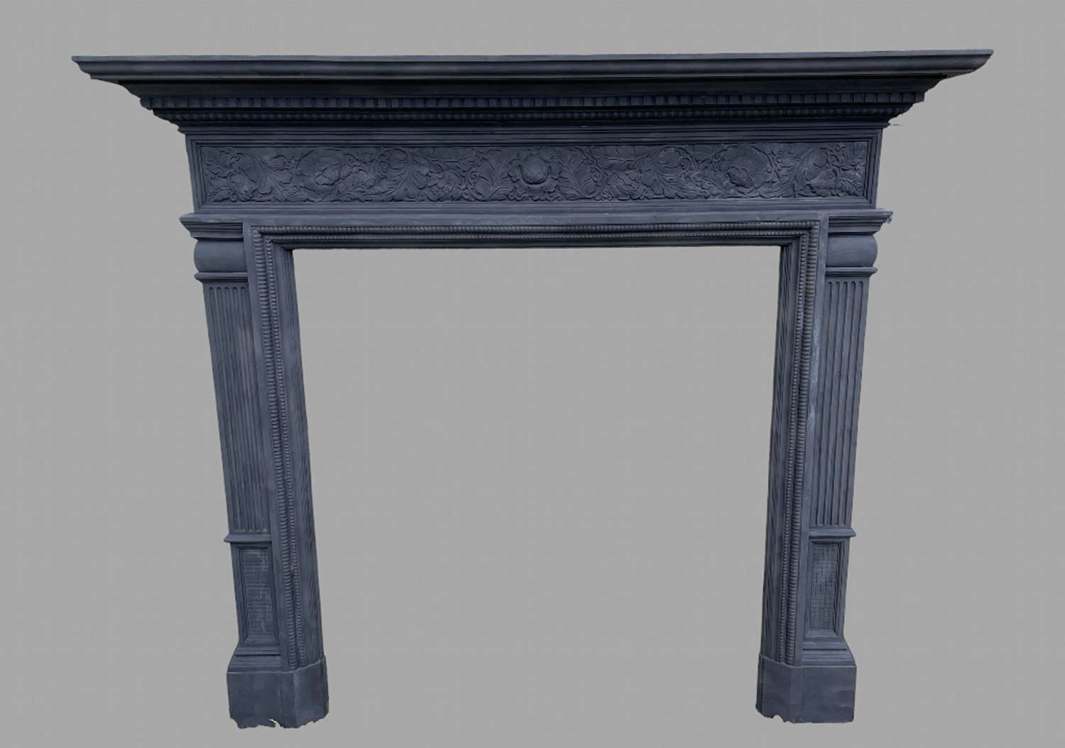 A Very Attractive Wrought Iron c1915 Fire Surround