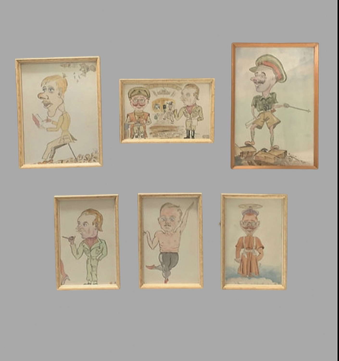 Fabulous Set of WW11 Caricatures