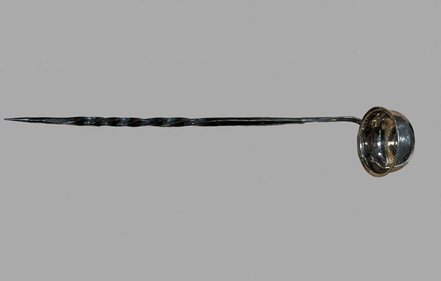 A Georgian Punch Ladle with 1644 coin