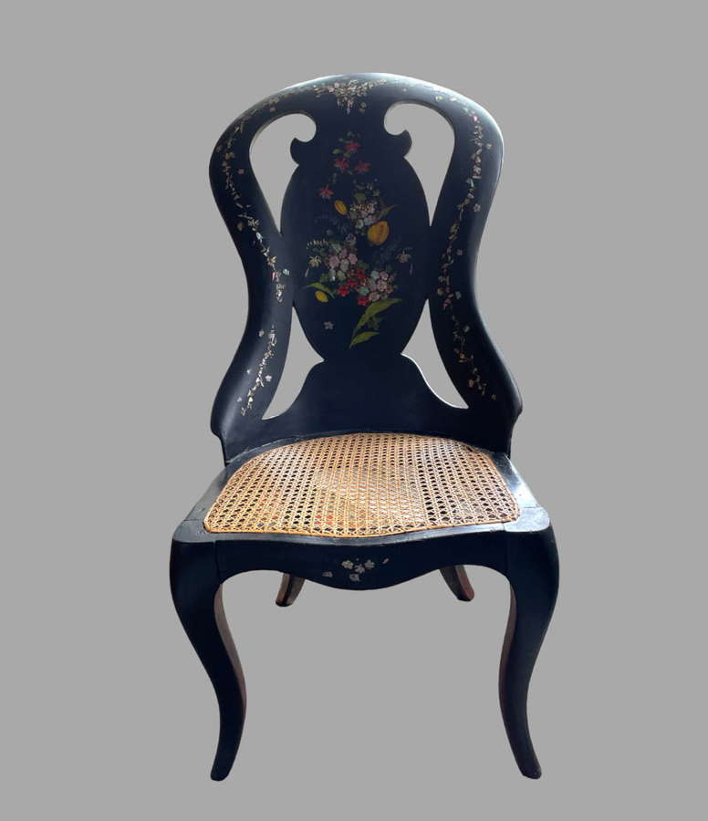 A Victorian Paper Mache Chair