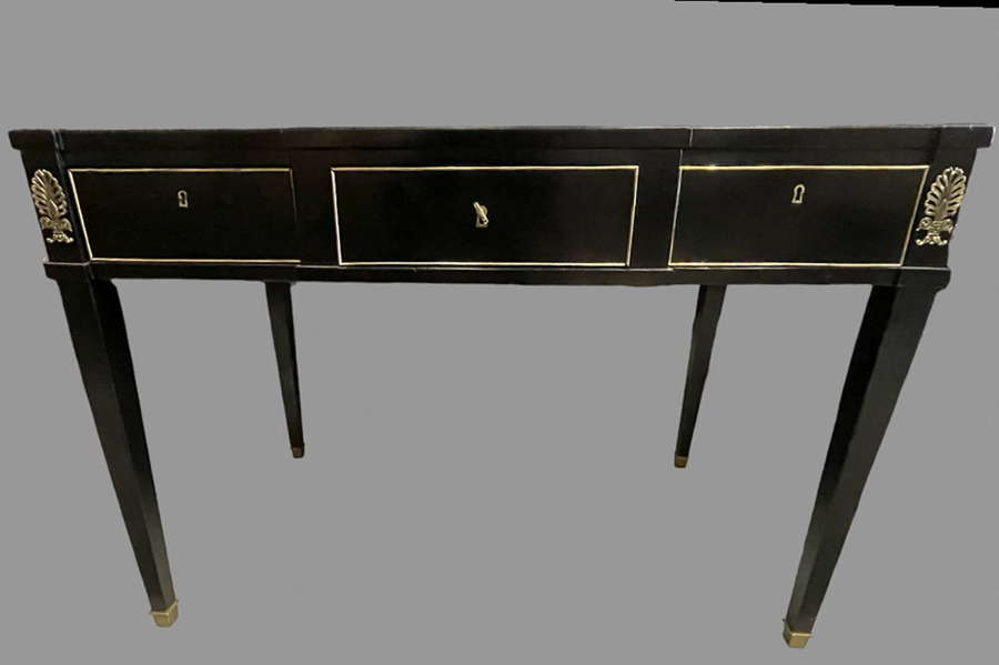 An Attractive Empire French Ebonised writing Table