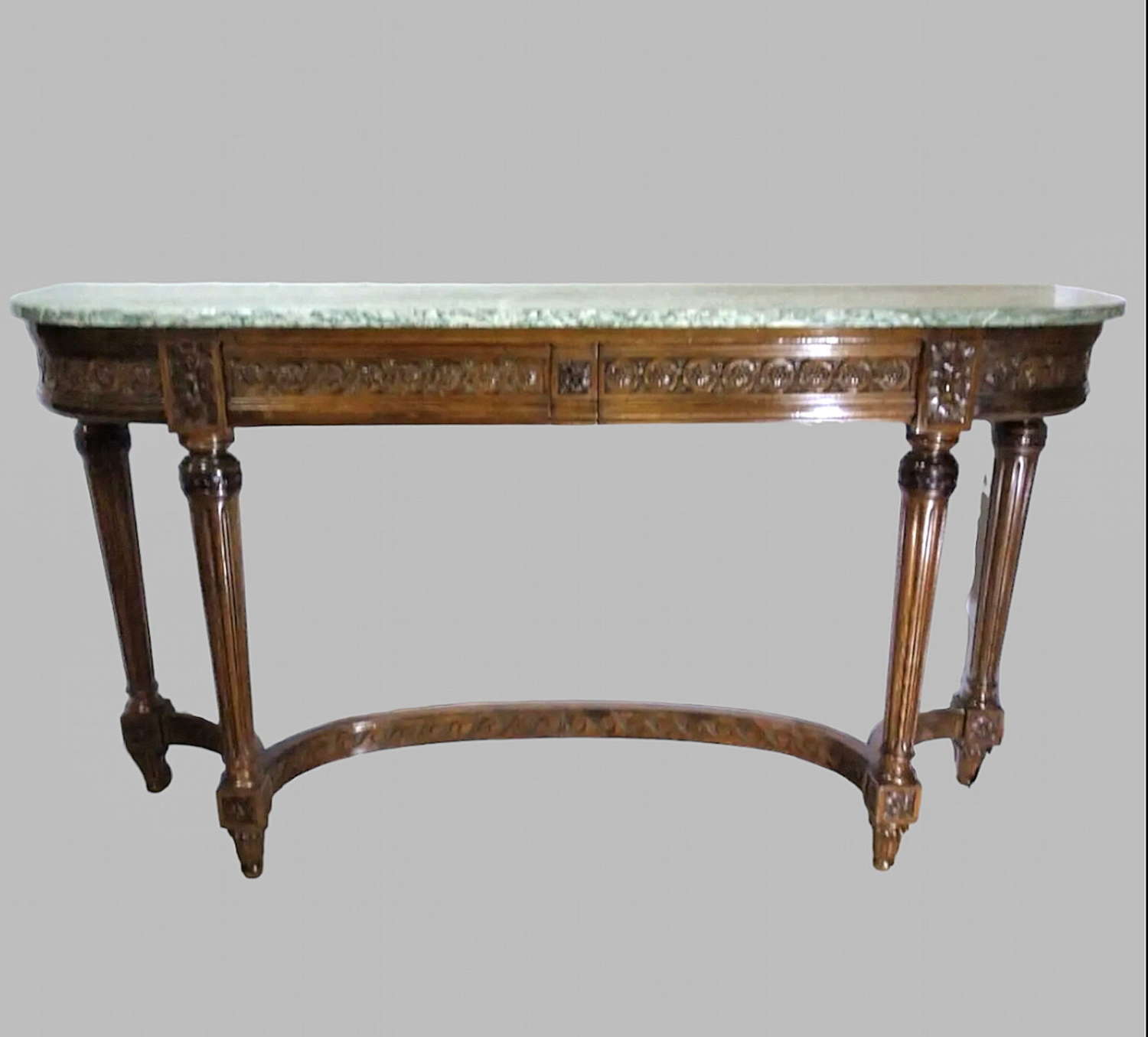 A 19thc Carved Walnut Console Table