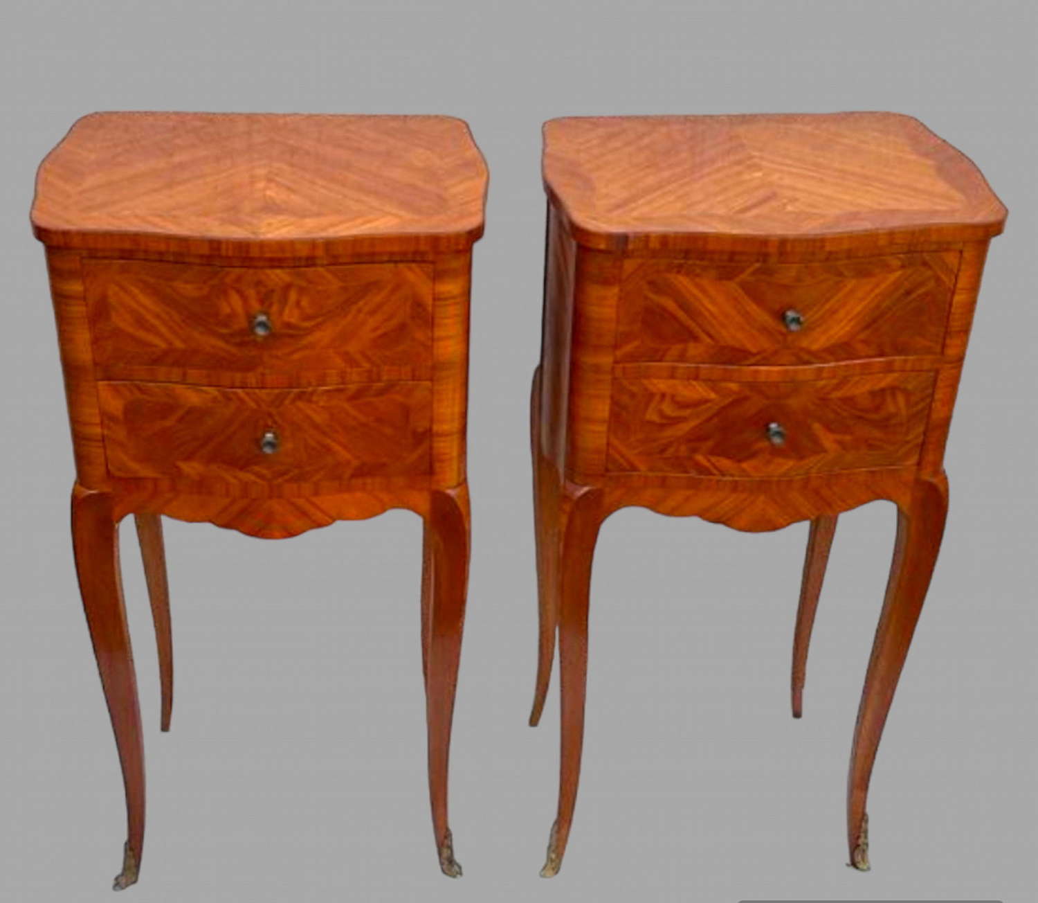 A Pair of Kingwood Bedside Tables