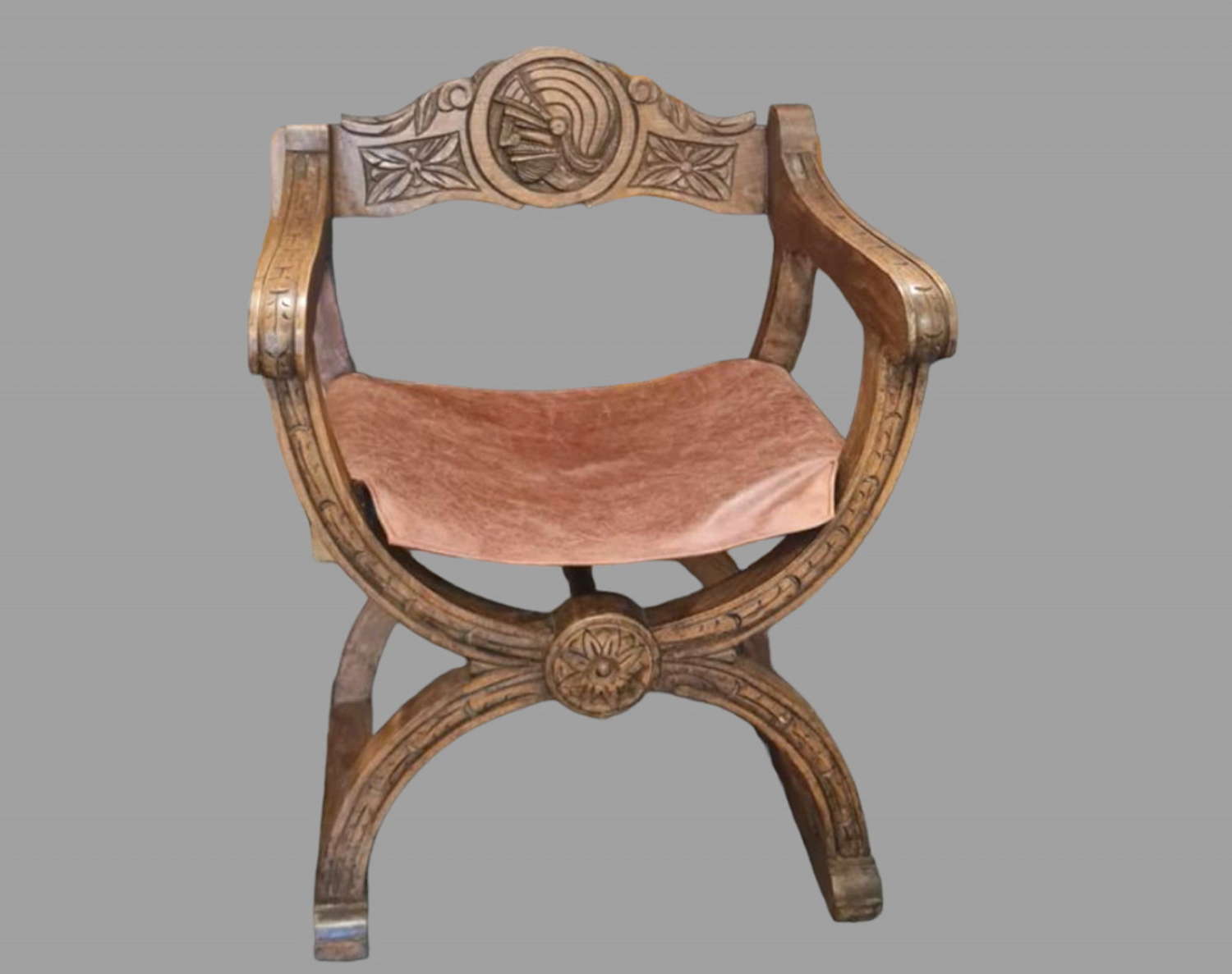 A Cross Frame Savonarola Chair