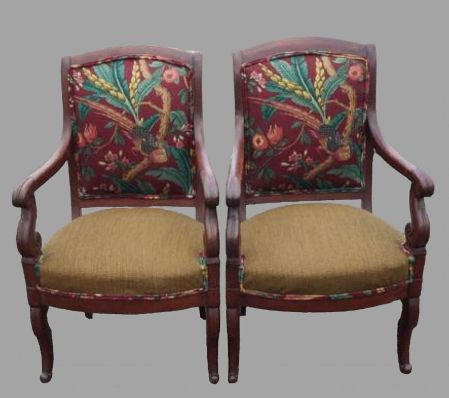 A Pair of Early 19thc Mahogany Chairs