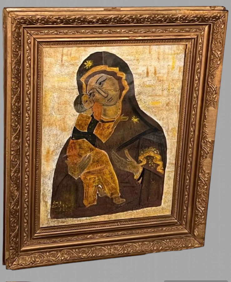 The Virgin of Vladimir Painting