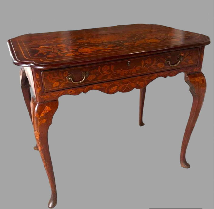 A Late 18thc Marquetry Table