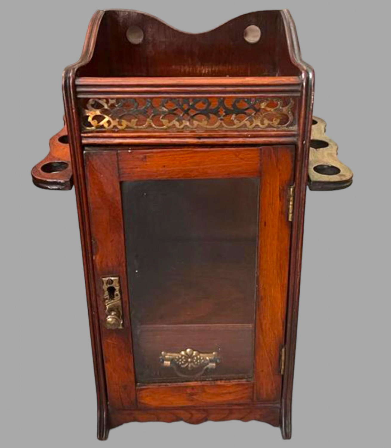 A Smokers Fruitwood Cabinet