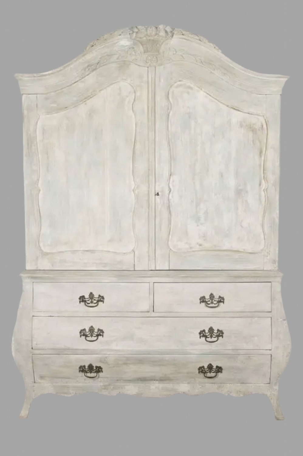 An Attractive and Good Sized Painted Armoire