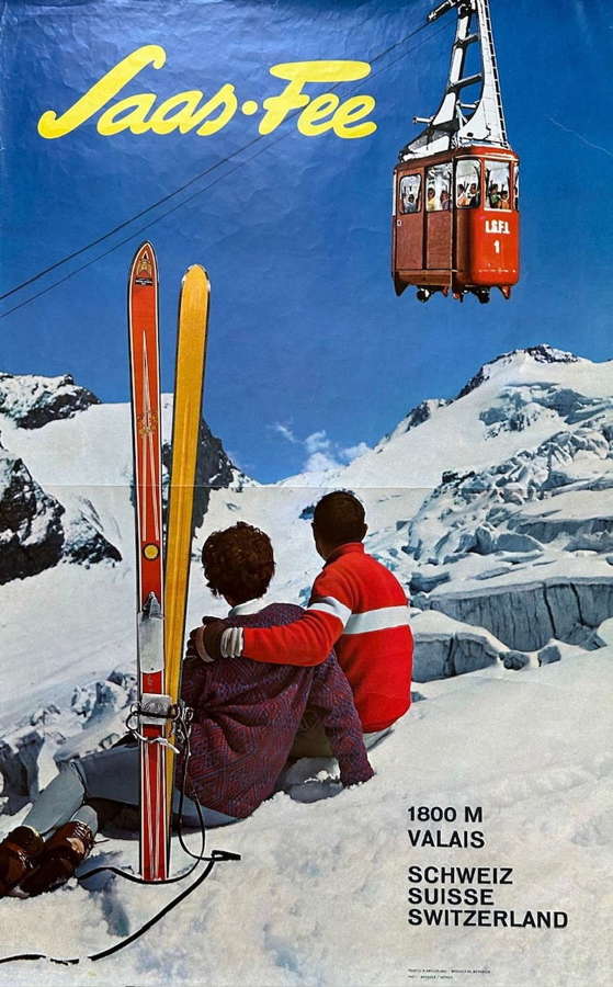 A Set of Three Ski Resort Advertising Posters 60's / 70's