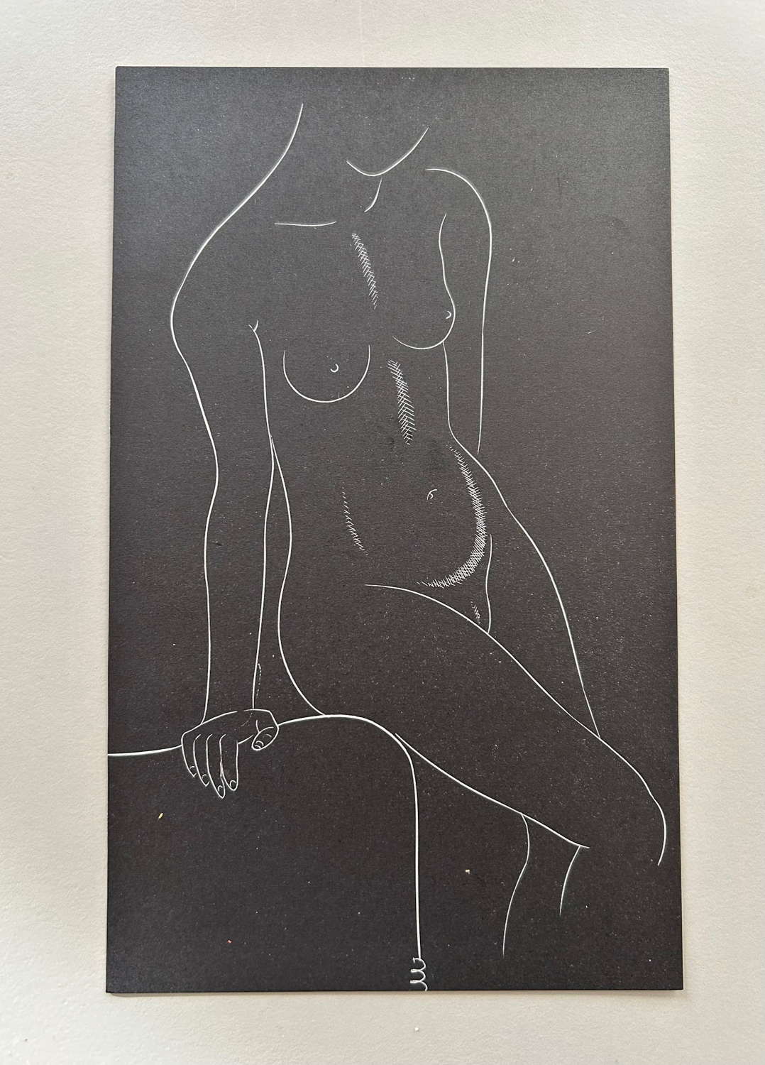 A Nude Engraving by Eric Gill