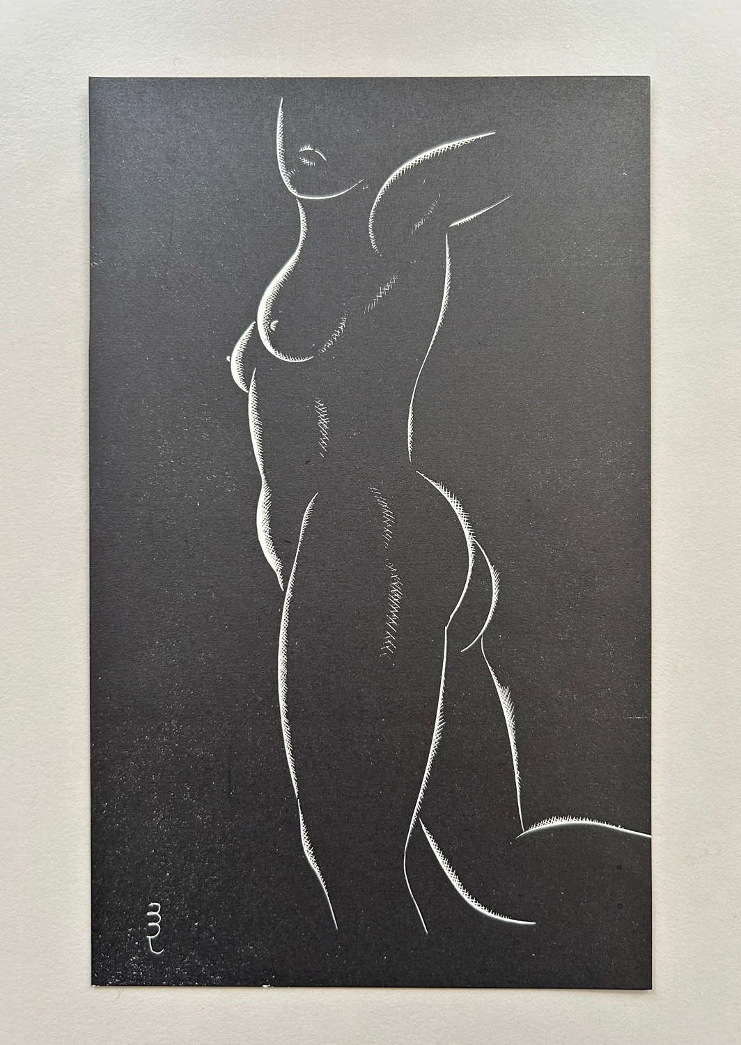 A Nude Engraving (2) by Eric Gill