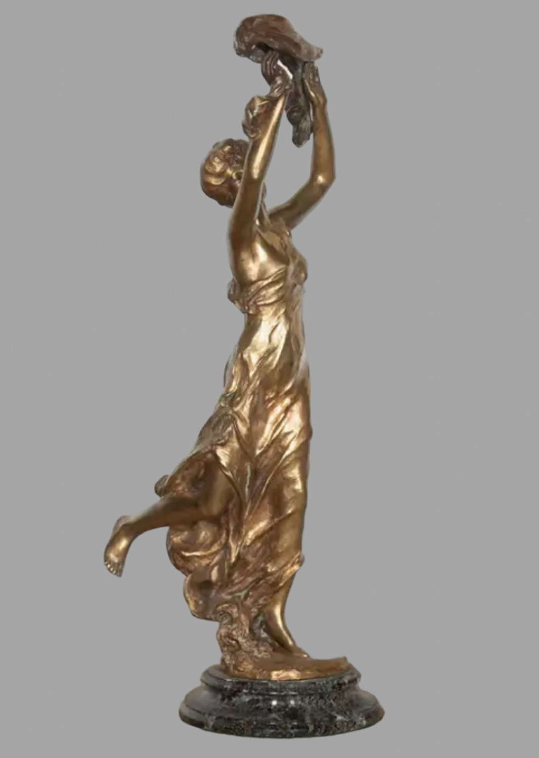 Roberte Du Bois - A Gilt Bronze of a Female 19thc