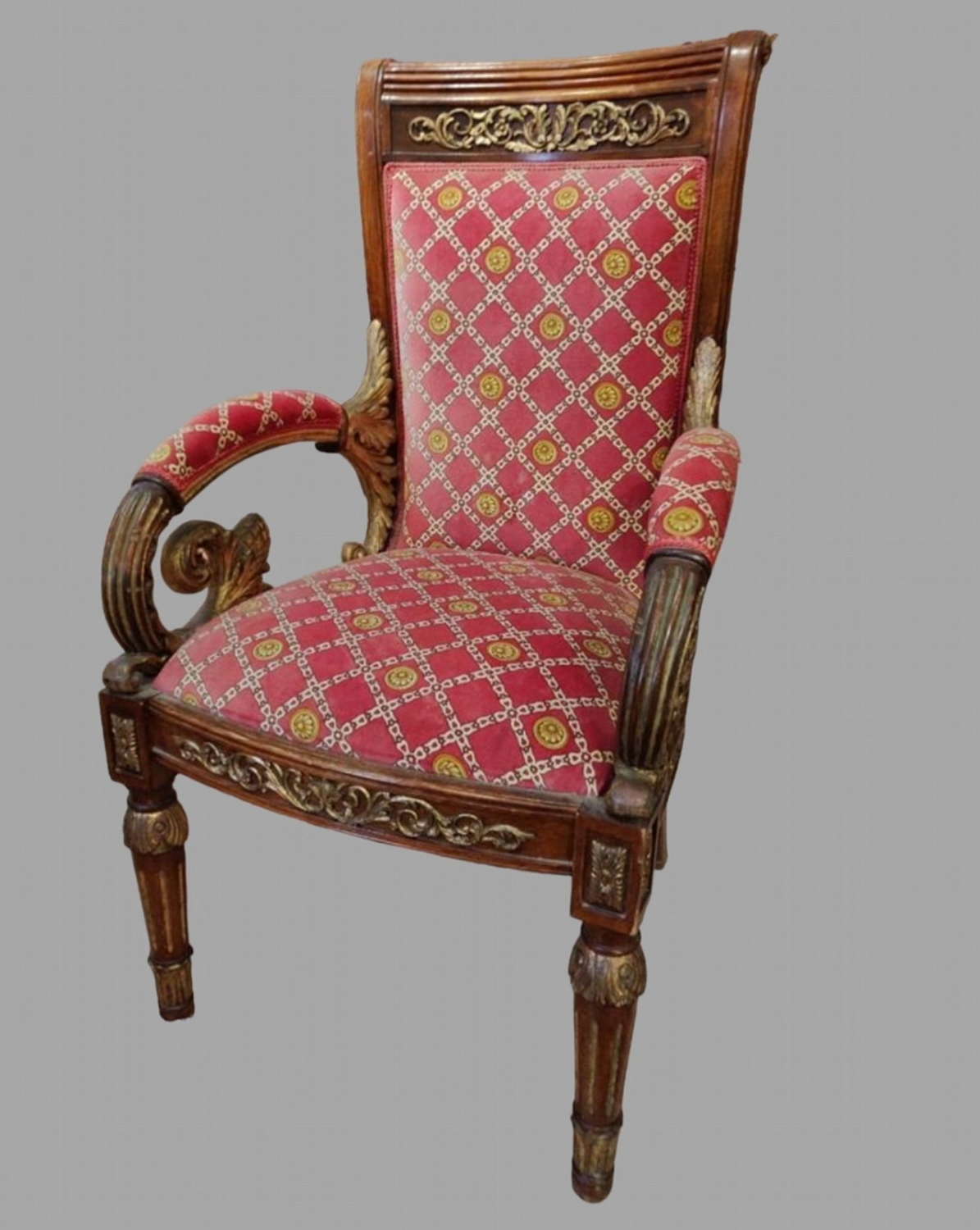 An Attractive Victorian Beechwood Hall Chair in Pugin Style