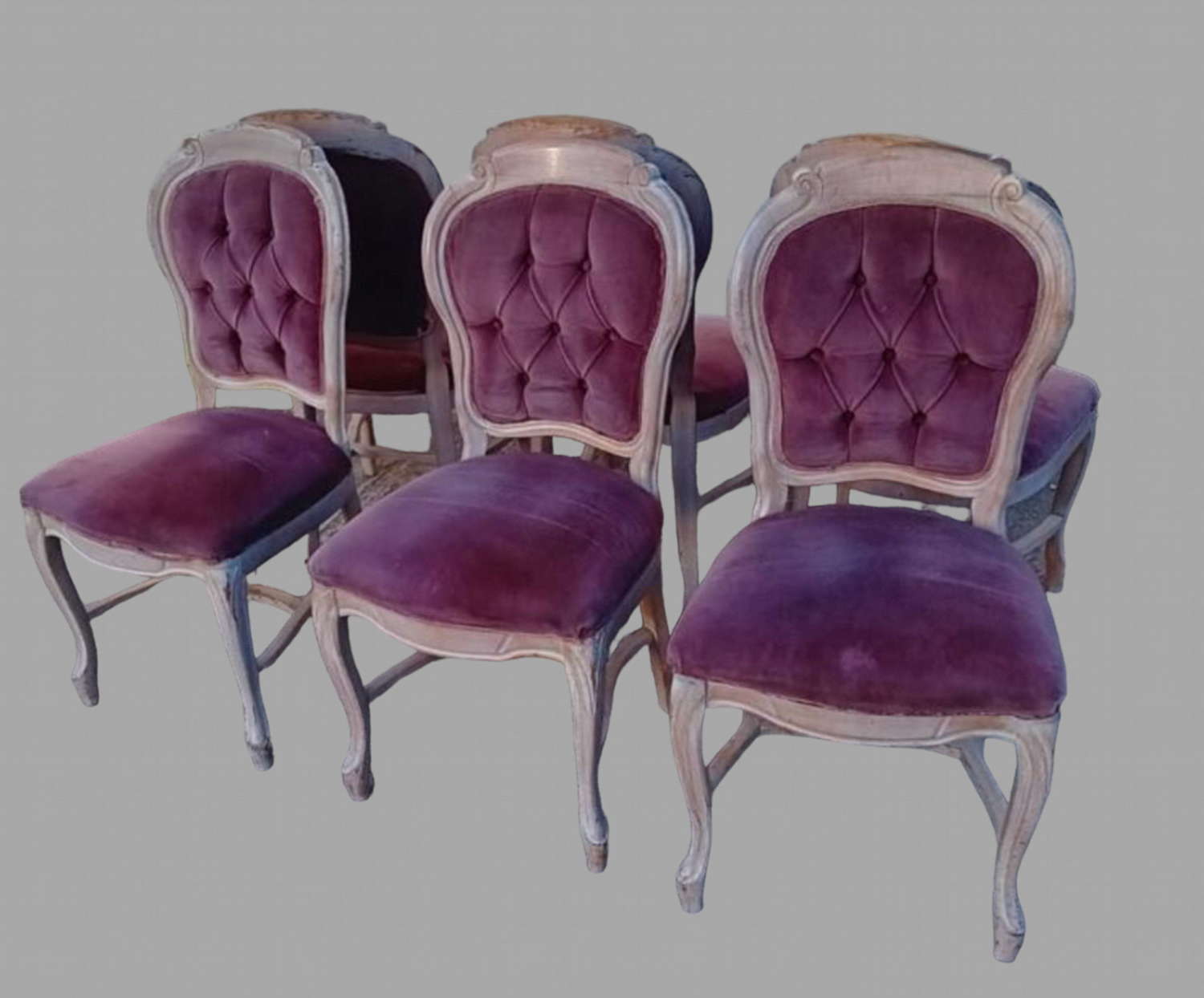 A Set of Six French Dining Chairs