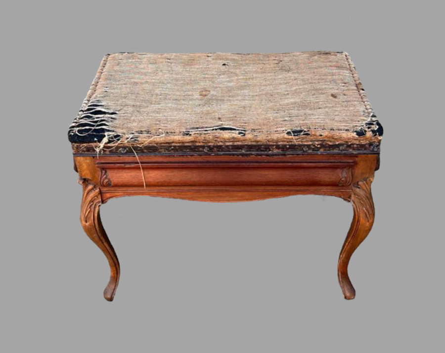 A 19thc French Piano Stool for upholstery