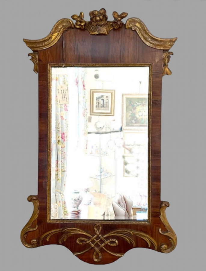 An Attractive Mahogany Mirror