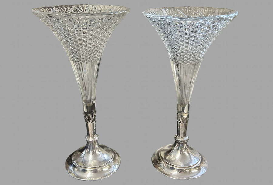 A Pair of Attractive Continental Epergnes