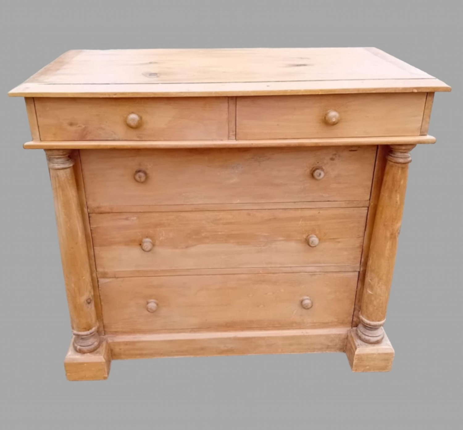 A c1900 Pine Chest Of Drawers