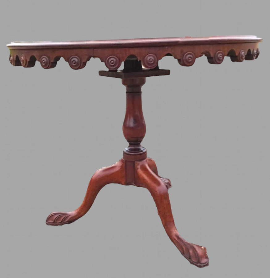 An Early 19thc Georgian Birdcage Tilt Top Table