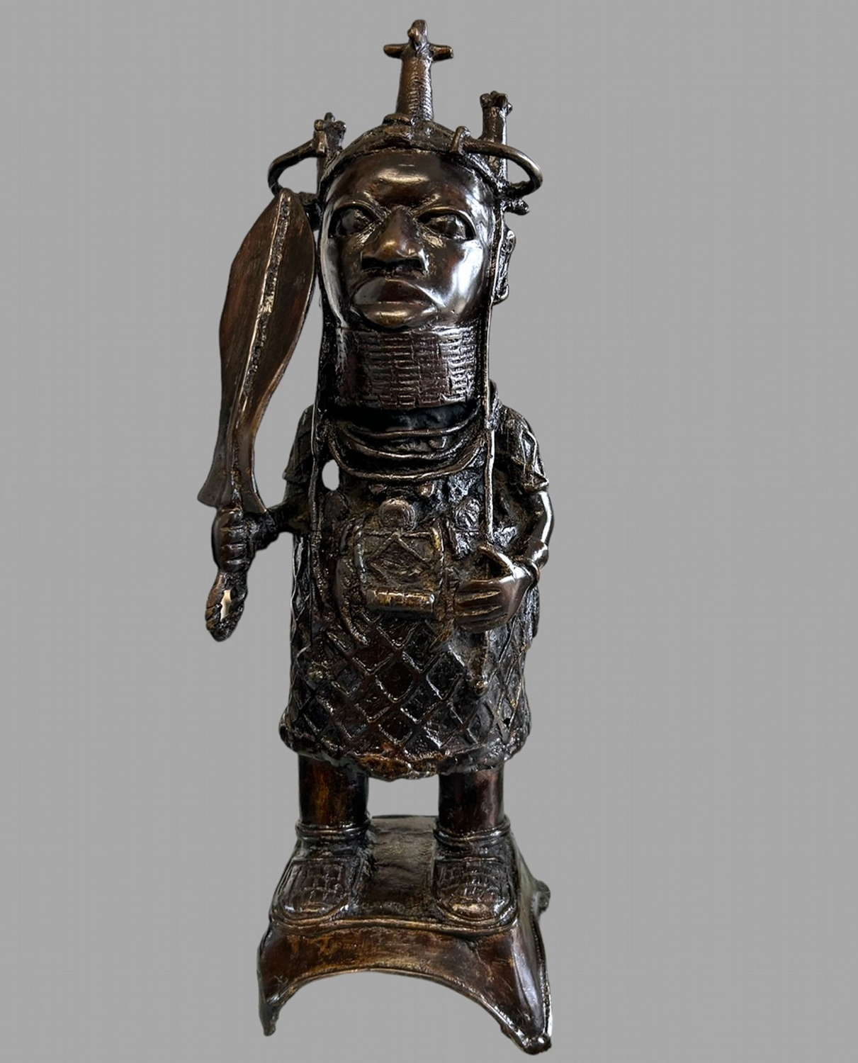 A Benin Bronze Warrior