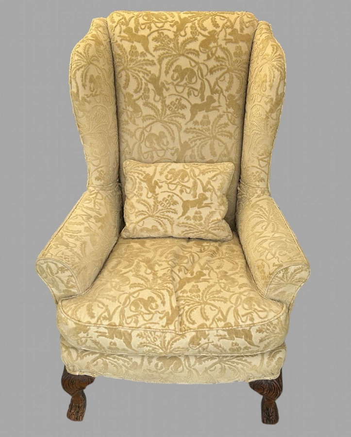 A c1900 Wing Armchair