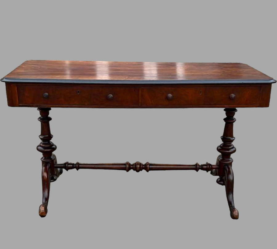 A Mahogany Victorian Library Table