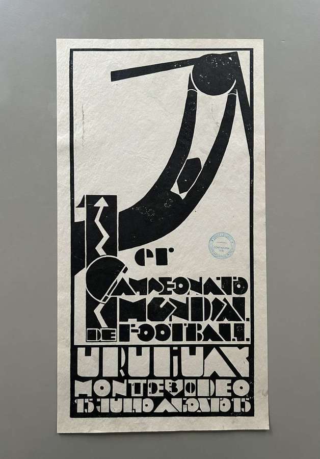 Original Inaugural 1930 World Cup Poster