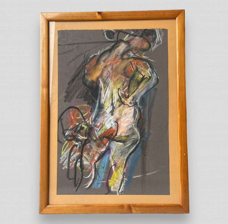 Philip Pank (British, 1933 -1991), oil pastel on paper, 'No. 452, Anna