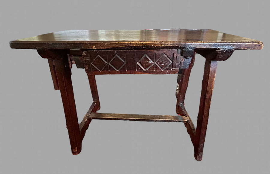 A 17th Century Spanish Walnut Side Table