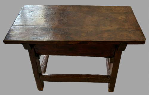 An Attractive 17thc Spanish Walnut Side Table
