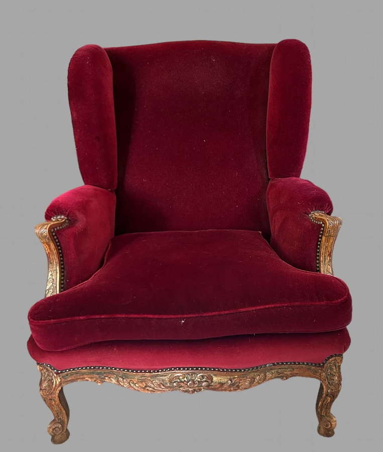 A 19thc Wing Armchair