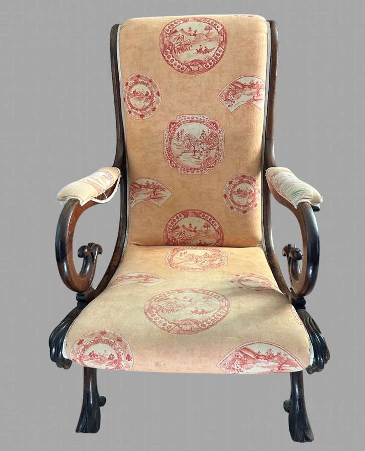 A 19thc Toile chair