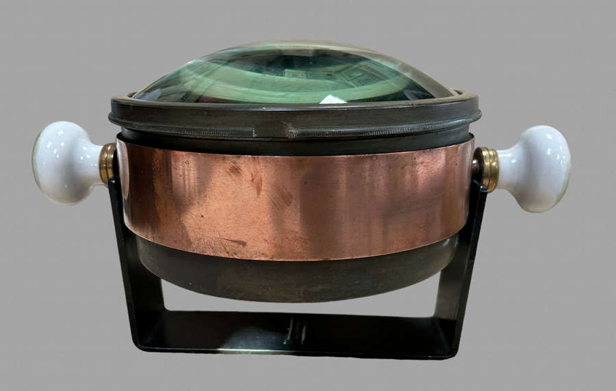 A large Early 20thc Magnifying Glass on Stand